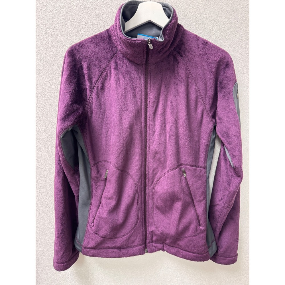 Columbia Women's‎ Jacket Fleece Full Zip Purple Outdoor Active